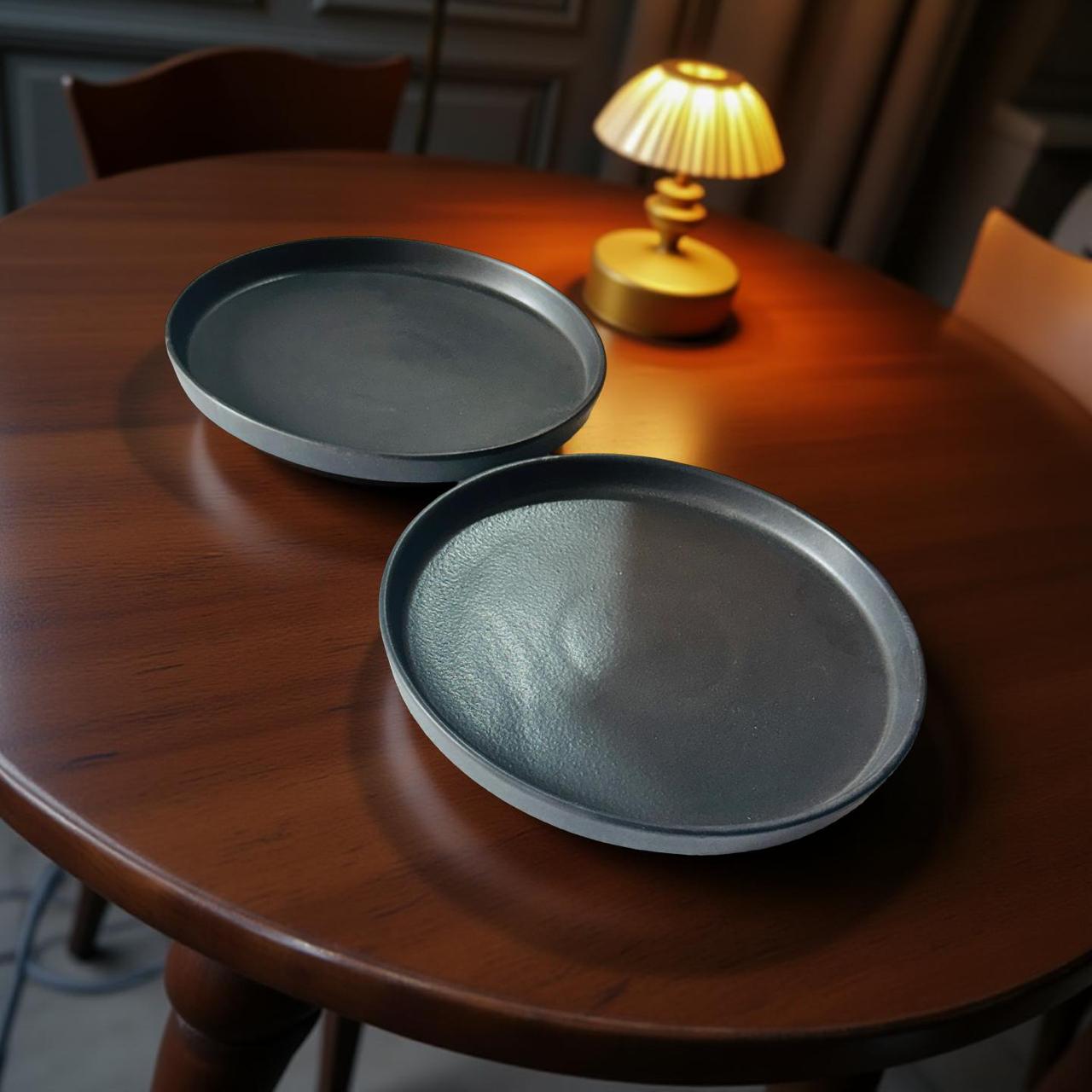 Modern Matte Ceramic Flat Plates