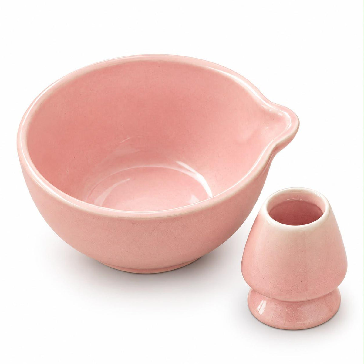 Ceramic matcha bowl for homemade matcha latte and tea