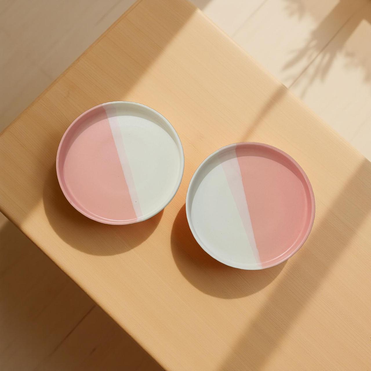 Boho Ceramic Flat Plates – Artistic Expressions