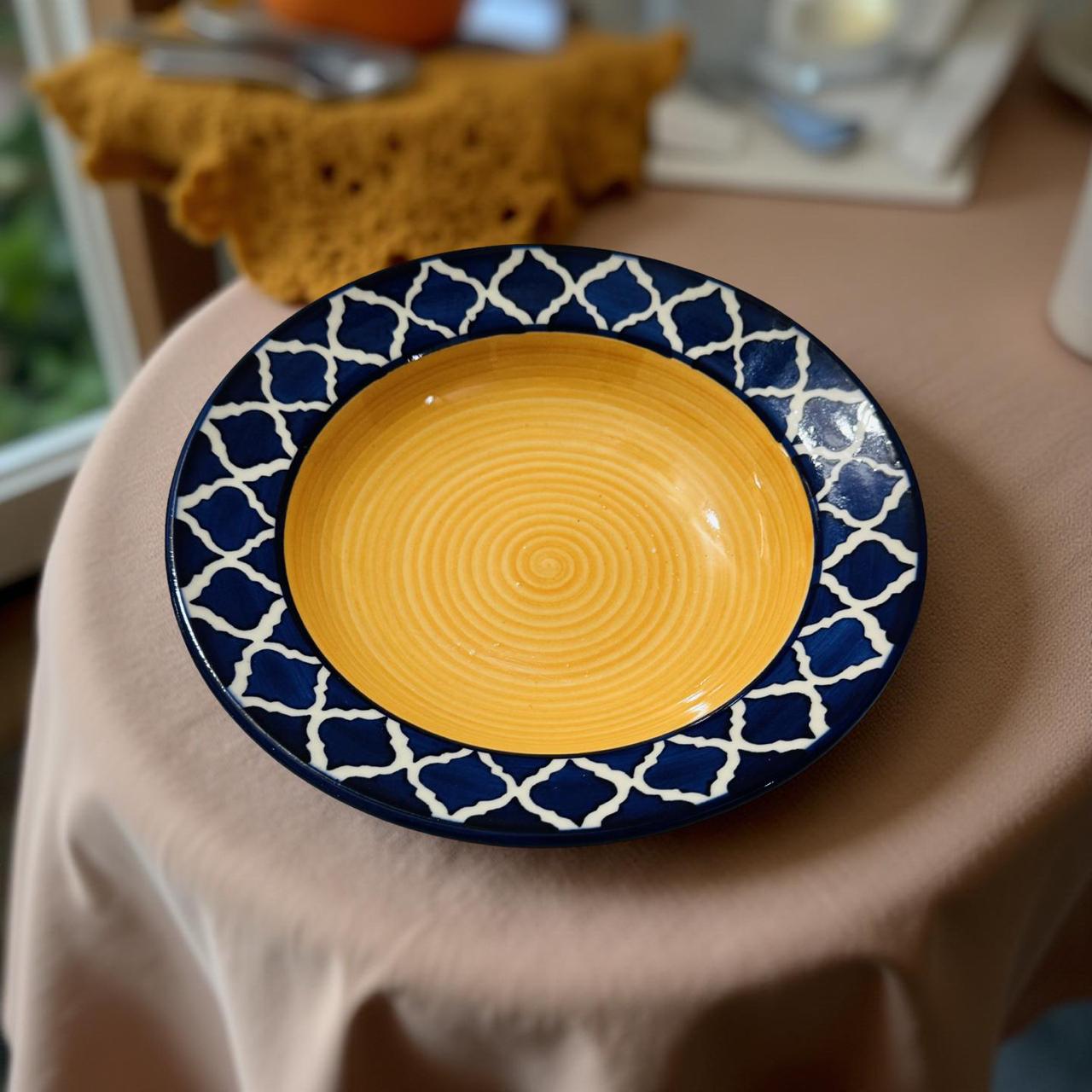 Bold & Built: Ceramic Pasta Plates with Energy