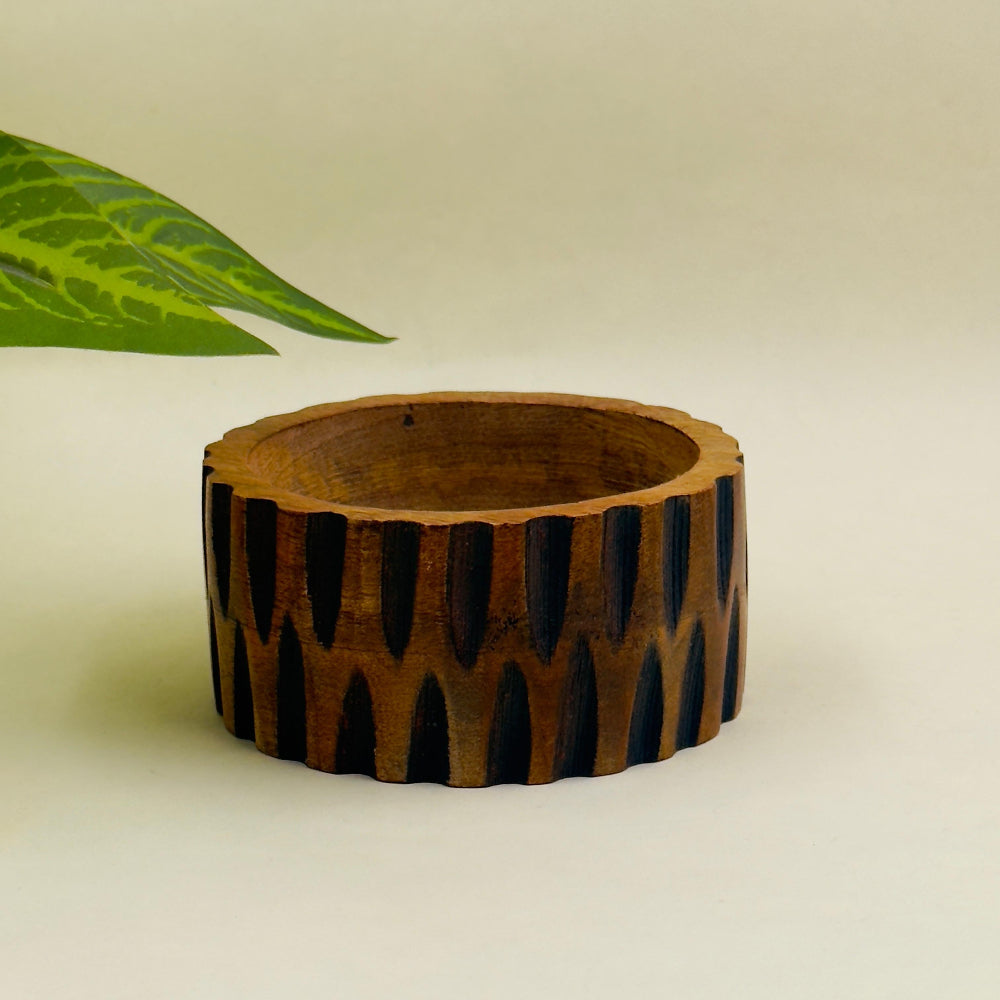Natural wood decorative bowls for kitchen