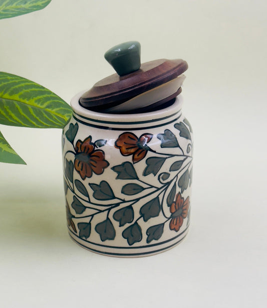 Durable airtight ceramic jars for dry food storage