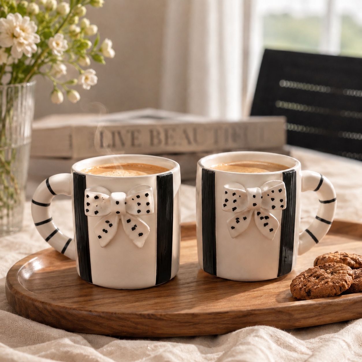 The Lupaava Bow Mug Collection is  designed for people who appreciate beautiful tableware.