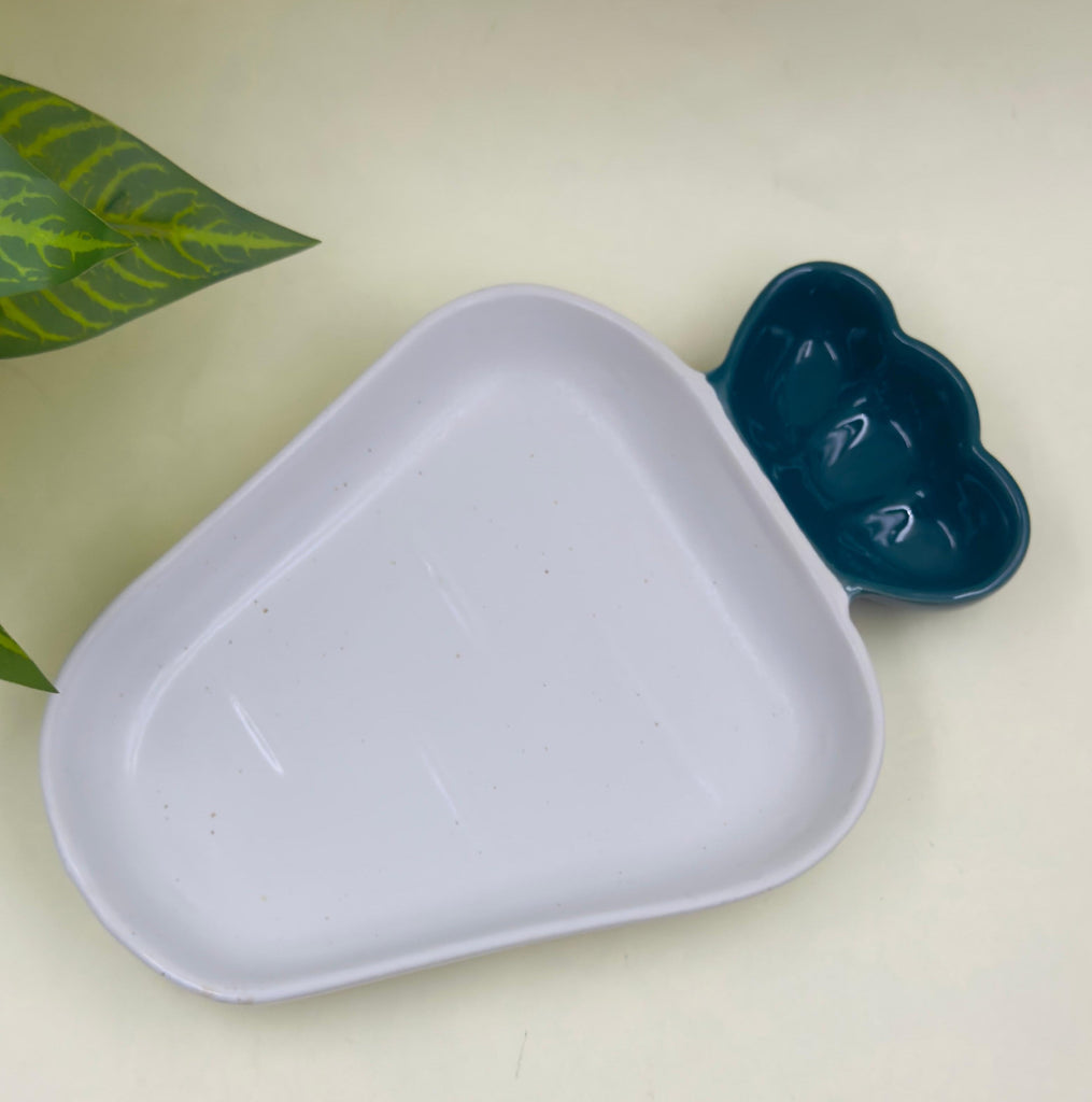 Ceramic Leaf Platter / Serving Platter- 8 Inch