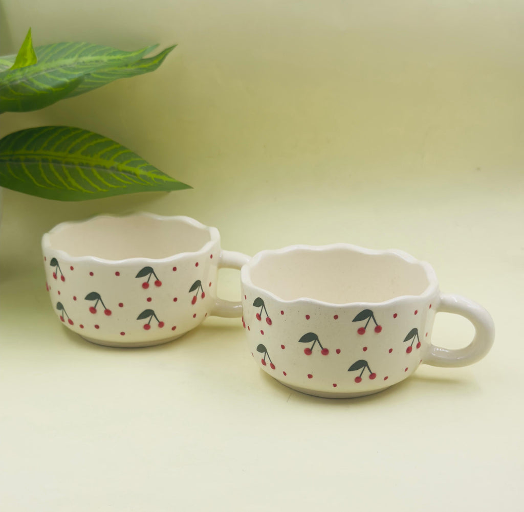 Ceramic Tea / Coffee Mugs - 350 ml Set of 2