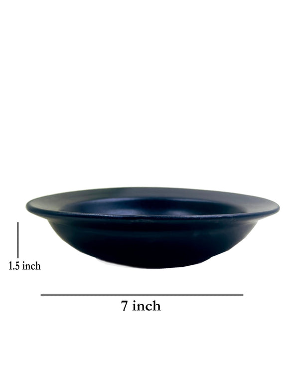 Ceramic Deep Plate for Pasta 7 Inch Set of 2