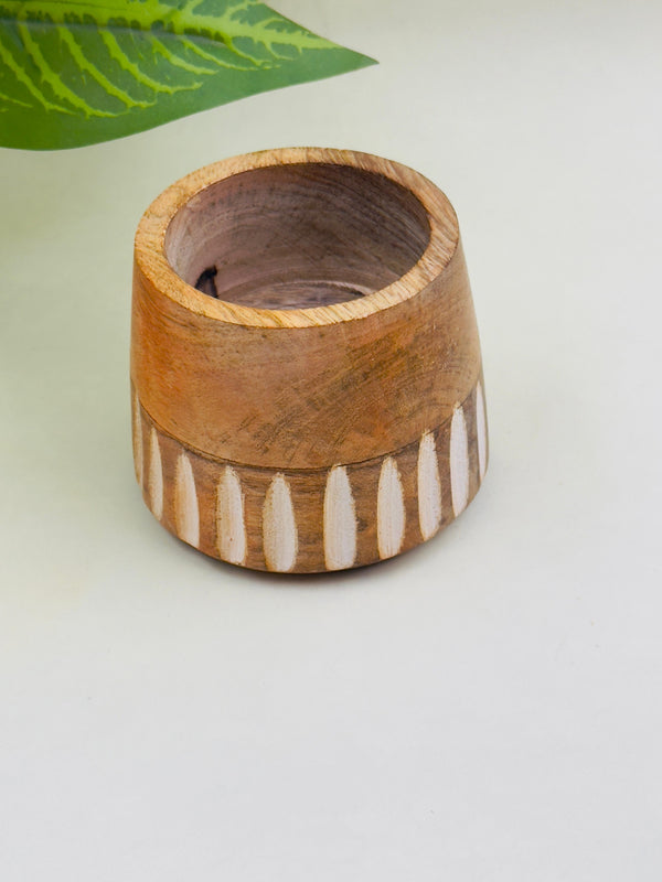 Wooden Candle Holder T Light Holder