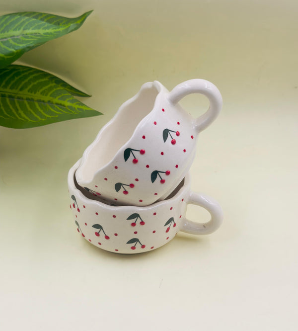 Multi Purpose Large Ceramic Mugs - Set of 2