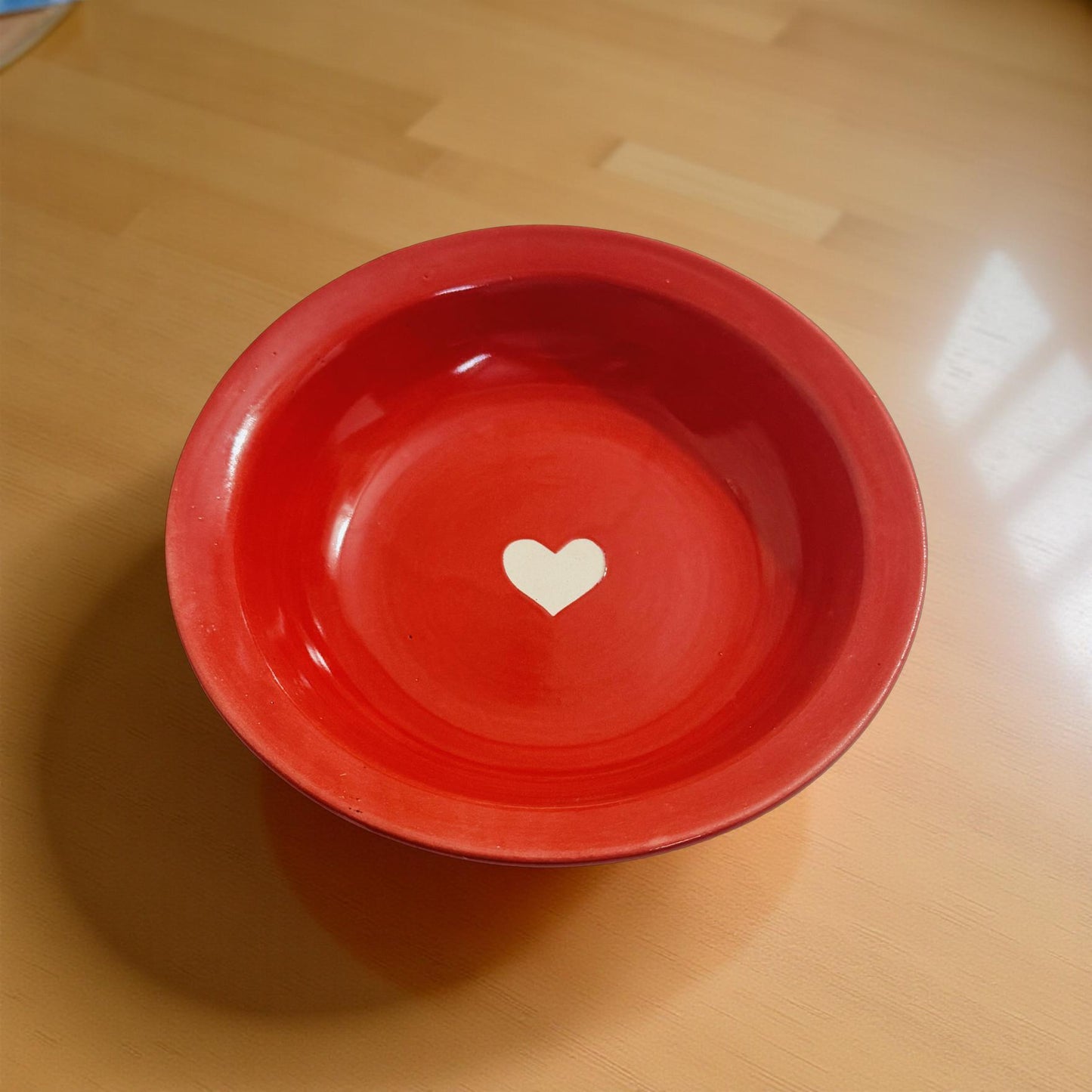 Red Heart Ceramic Bowl Set – Serve Love Daily (Set of 2)