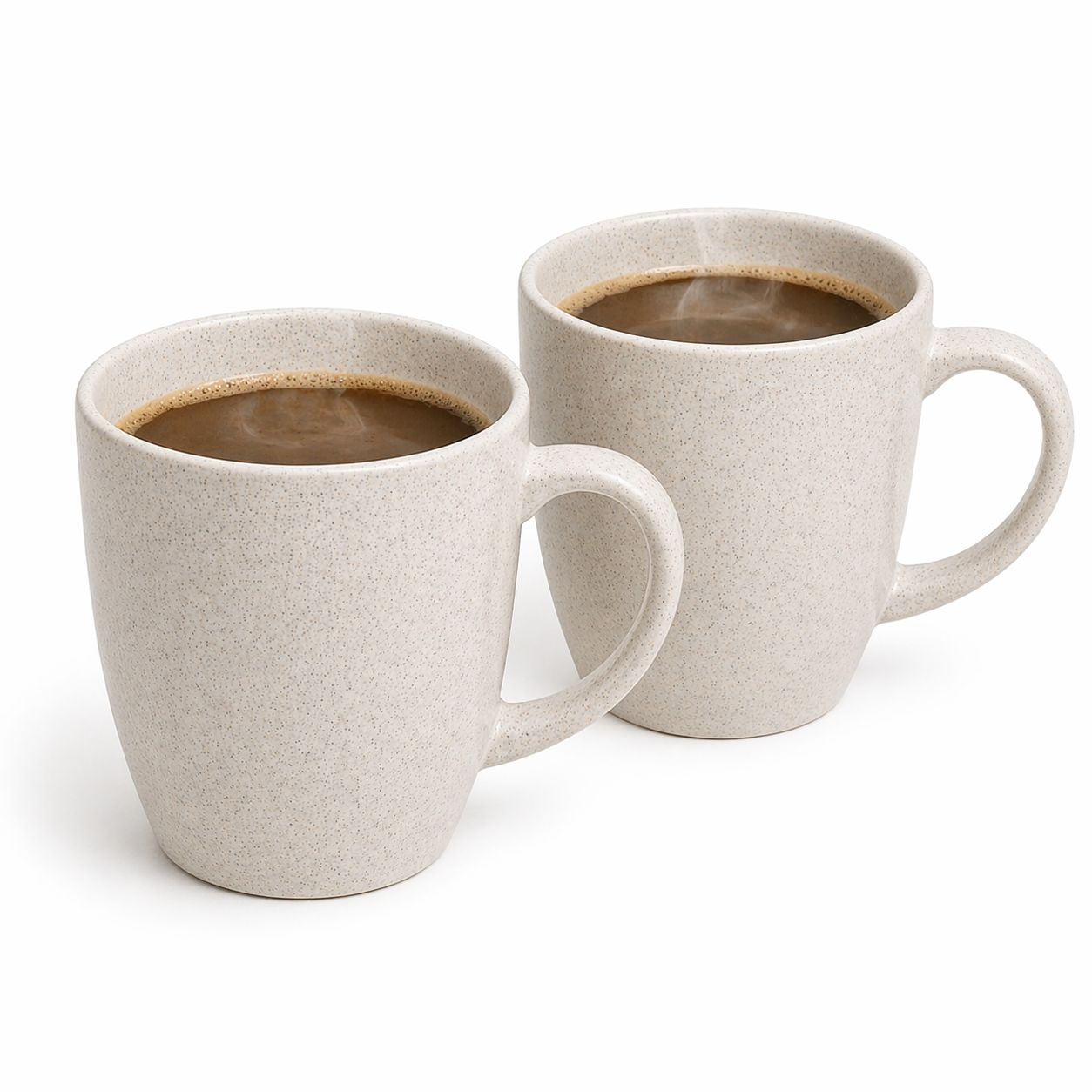 Eco-friendly rice husk coffee mugs set with minimalist beige finish