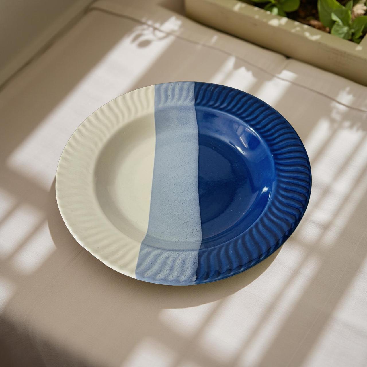 Modern Ceramic Pasta Plates – Wide Rim, Glazed Finish