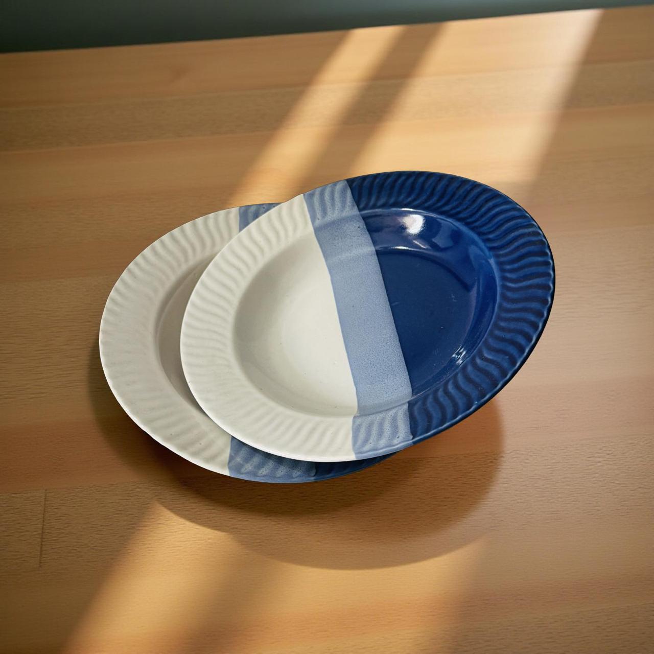 Modern Ceramic Pasta Plates – Wide Rim, Glazed Finish