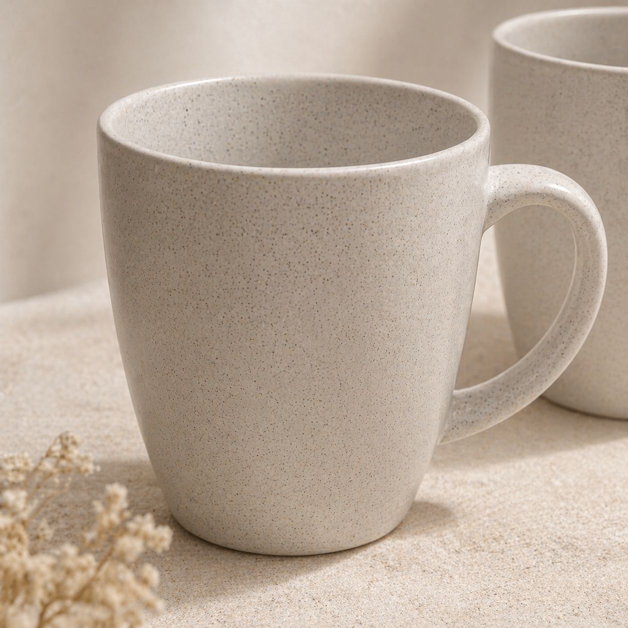 Microwave safe unbreakable rice husk mugs for sustainable everyday use