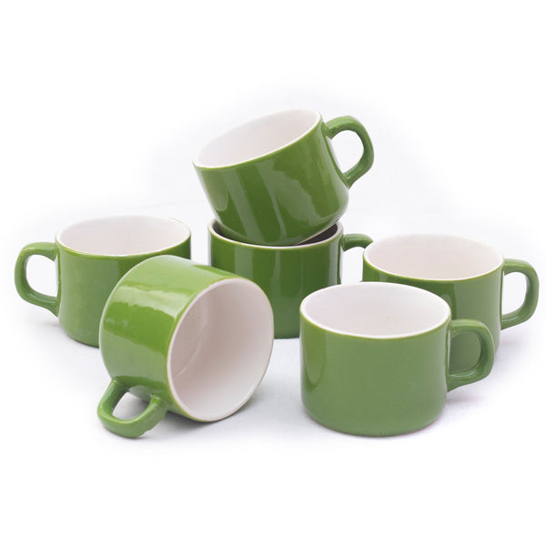 Ceramic Tea Cup - 6 Pieces 80 ml