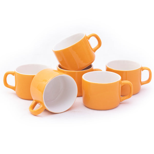 Ceramic Tea Cup - 6 Pieces 80 ml