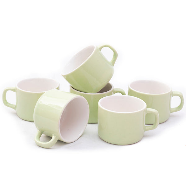 Ceramic Tea Cup - 6 Pieces 80 ml