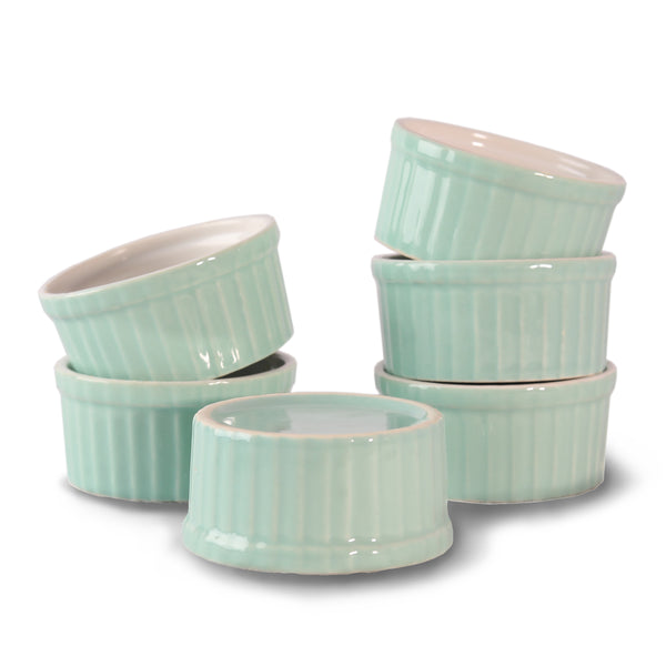 Ceramic Ramekin Bowls Baking Cups Set of 6 - 180 ml