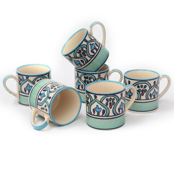 Ceramic Coffee Mugs 300 ml Set of 6