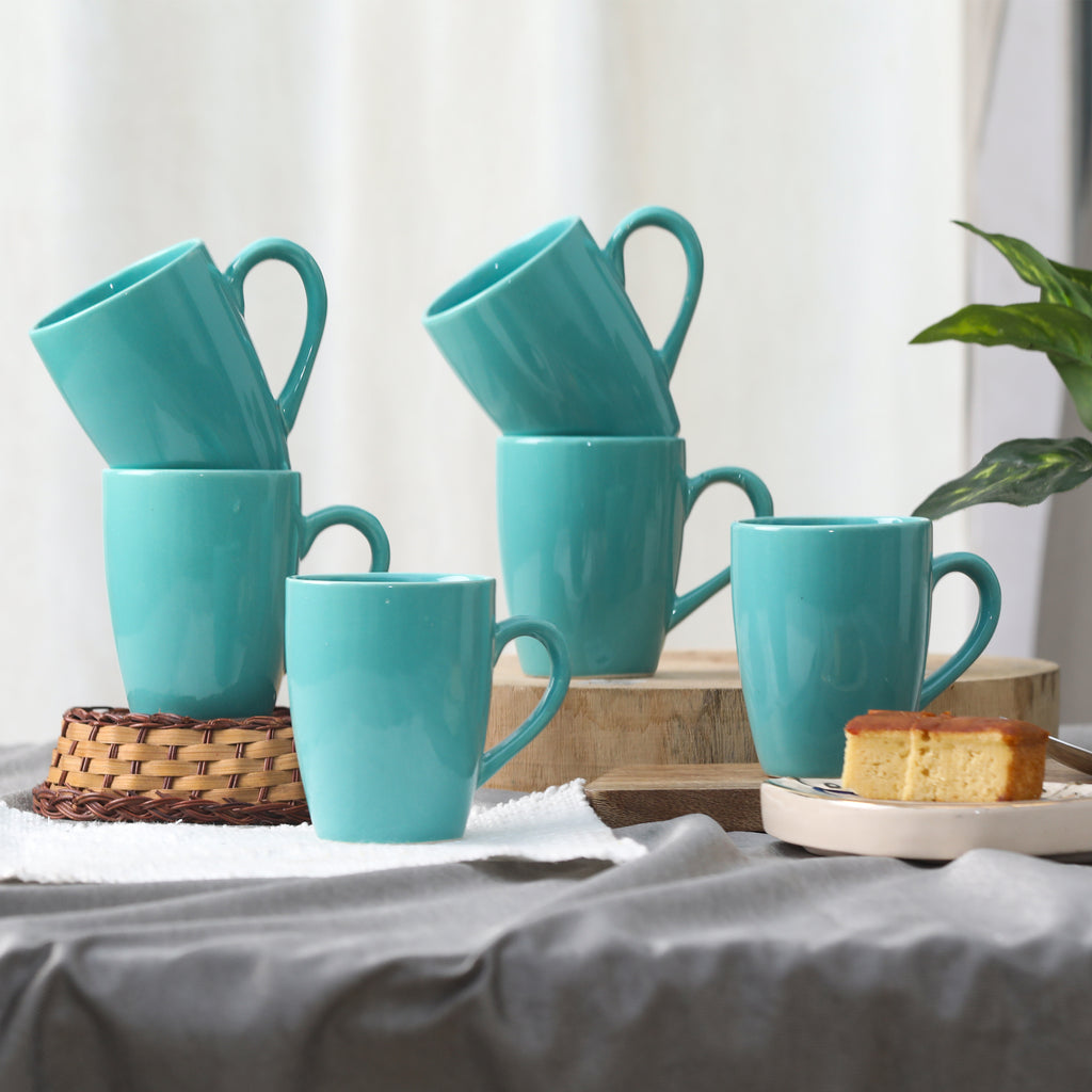 Ceramic Coffee Mugs 250 ml Set of 6