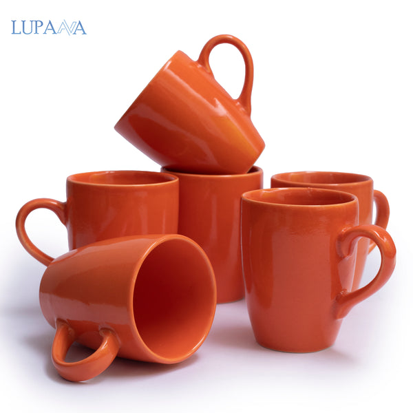 Ceramic Coffee Mugs 250 ml Set of 6