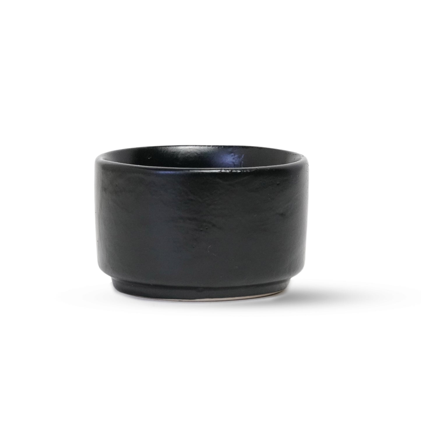 Ceramic Chutney Dip Bowl Solid Black Dots Set of 6