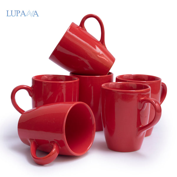 Ceramic Coffee Mugs 250 ml Set of 6