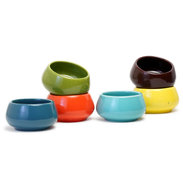 Ceramic Chutney Dip Bowl Solid Mix Set of 6