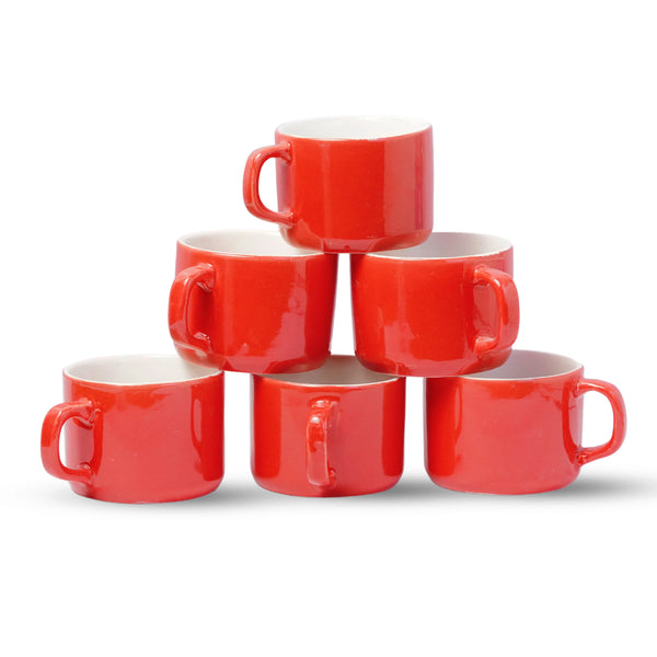 Ceramic Tea Cup - 6 Pieces 80 ml