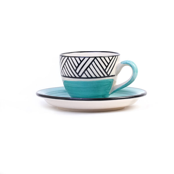 Ceramic Cup and Saucer Set