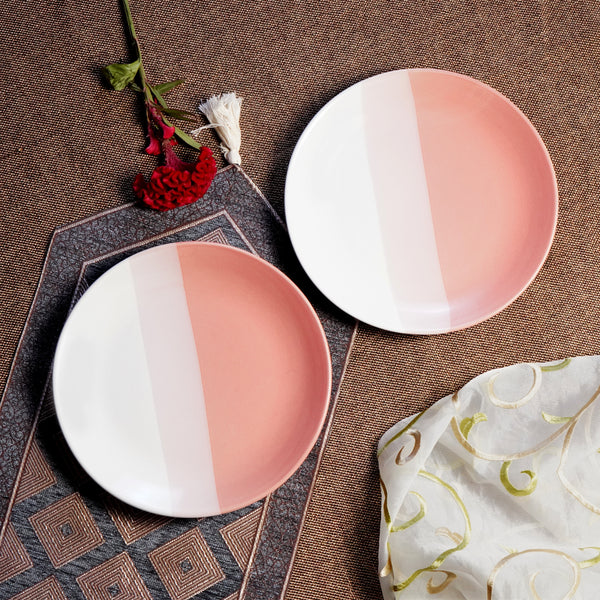 Ambar Hues Triple Tone Ceramic Dinner Plates