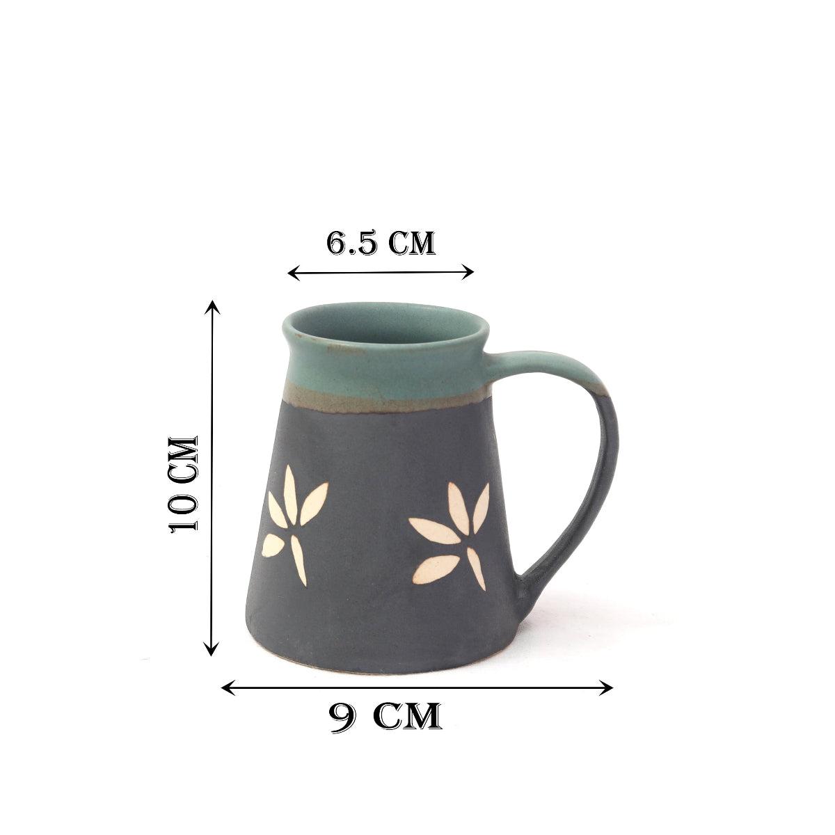 Colorful ceramic coffee mugs set with hand-painted finish, great for serving guests at breakfast