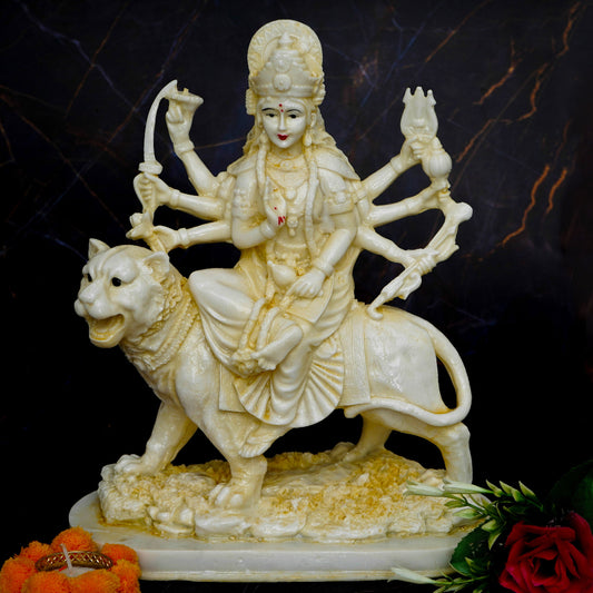 Handcrafted Maa Durga idol for home worship
