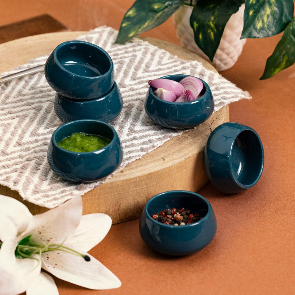 microwave-safe ceramic chutney bowls for convenience