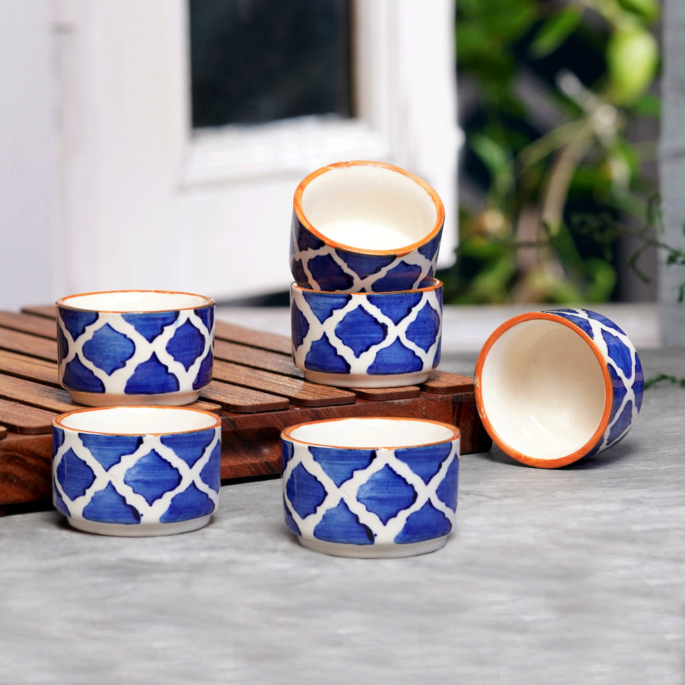 colorful ceramic chutney serving bowls