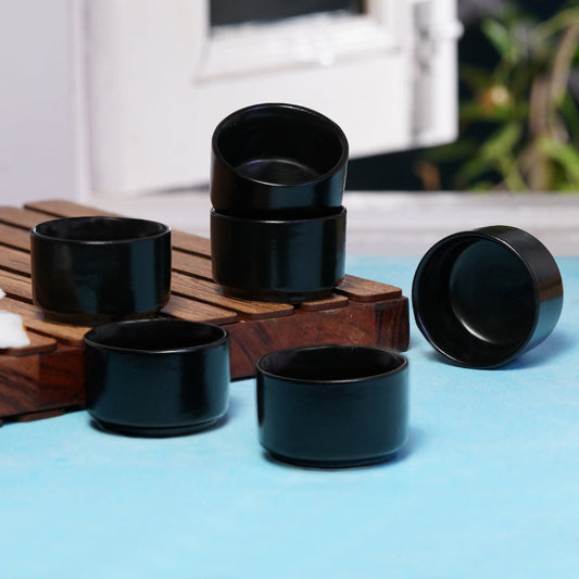 traditional ceramic chutney bowls for Indian food